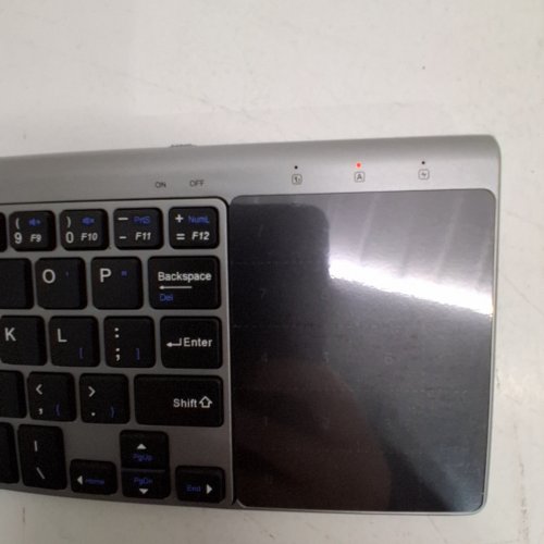 WIRELESS KEYBOARD WITH BUILT IN TOUCHPAD MOUSE - 2.4G - SILVER/BLACK image 2