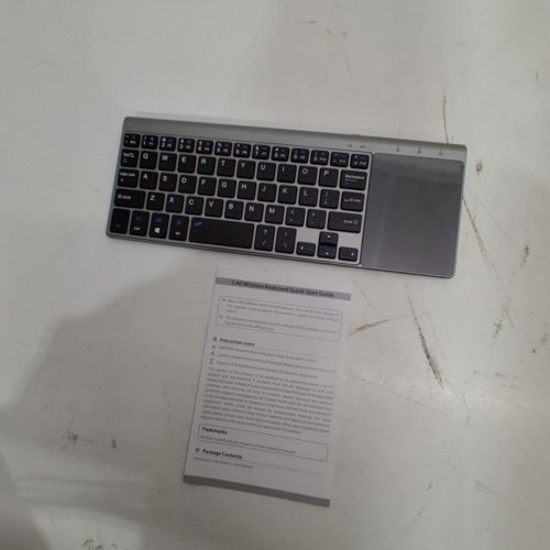 WIRELESS KEYBOARD WITH BUILT IN TOUCHPAD MOUSE - 2.4G - SILVER/BLACK image 5