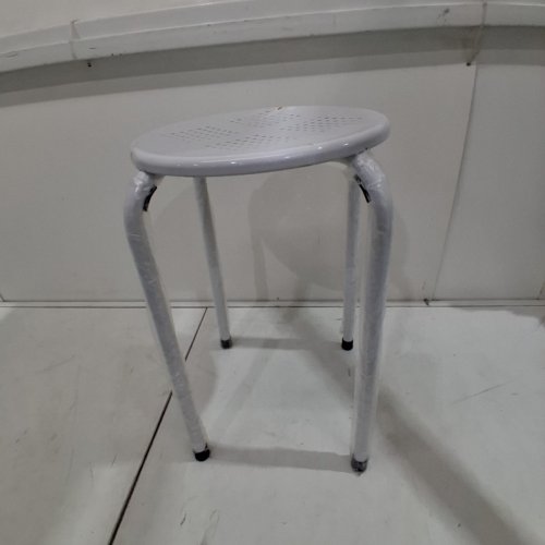 HOMETRENDS METAL STOOL - 17.7" - WHITE (MODEL: FF-MG3045W) image 3