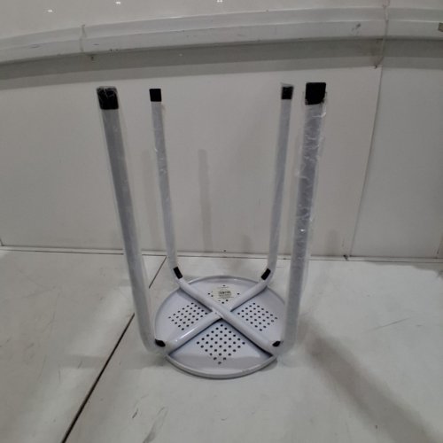 HOMETRENDS METAL STOOL - 17.7" - WHITE (MODEL: FF-MG3045W) image 4