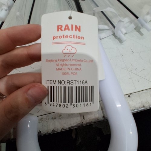 RST CLEAR BUBBLE DOME UMBRELLA - 32" - CLEAR/WHITE image 2