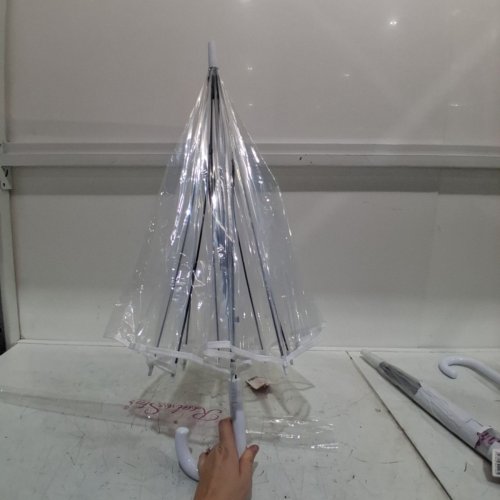RST CLEAR BUBBLE DOME UMBRELLA - 32" - CLEAR/WHITE image 3