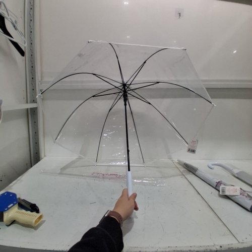 RST CLEAR BUBBLE DOME UMBRELLA - 32" - CLEAR/WHITE image 4