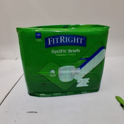 80PK MEDLINE FITRIGHT OPTIFIT BRIEFS - 2XL image 2