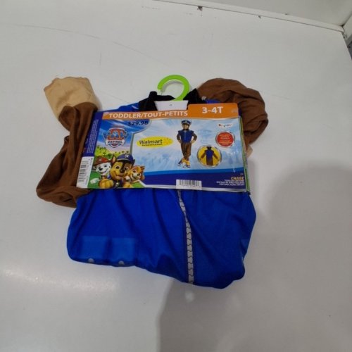 2PC BOYS DISGUISE PAW PATROL CHASE TODDLER COSTUME - 3-4T - BLUE / BROWN image 2