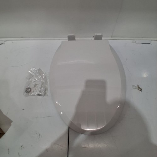 GARVEE ELONGATED TOILET SEAT QUICK RELEASE HINGES SLOW CLOSE - 17" - WHITE- (MODEL: 75YMQ) image 2