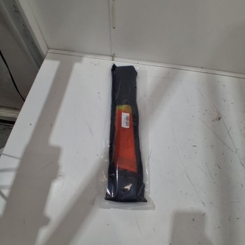 2PC LINESMAN REFEREE FLAGS WITH CARRYING BAG - BLACK/ORANGE image 2