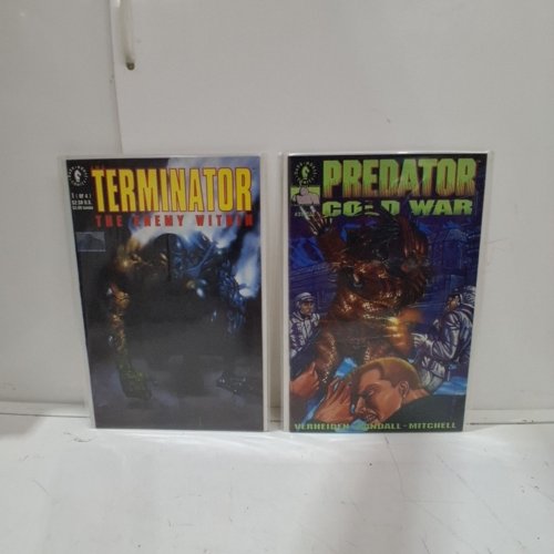 4 ASStd DARK HORSE COMIC BOOKS - PREDATOR COLD WAR #3, ALEINS GENOCIDE #2 OF 4, TERMINATOR THE ENEMY WITHIN #1 OF 4, AND #2 OF 4 - VARIOUS AUTHORS image 4