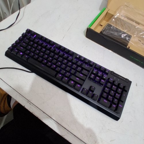 RAZER BLACKWIDOW V4 X - MECHANICAL GAMING KEYBOARD WITH GREEN SWITCHES LINEAR & SILENT - 6 DEDICATED MACRO KEYS - CHROMA RGB - DOUBLESHOT ABS KEYCAPS - MEDIA CONTROLS - SOUND DAMPENING & STABILIZERS (MODEL: RZ03-0470) image 3