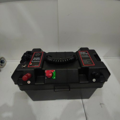PORTABLE REAL TIME VOLTAGE MONITORING BATTERY BOX COVER WITH DUAL USB SOCKETS - BLACK image 4