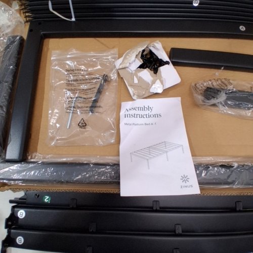 ZINUS YELENA 14" METAL PLATFORM BED FRAME - TWIN - BLACK (MODEL: AZ-MPSC-14TS) image 4