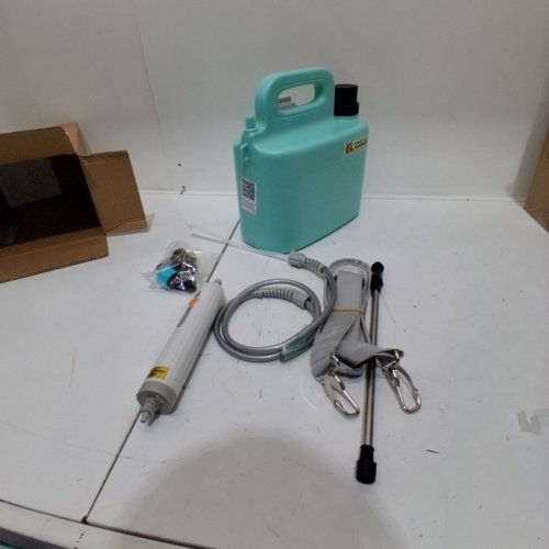 PORTABLE YARD SPRAYER WITH ELECTRIC PUMP AND SHOULDER STRAP - 6 L - TEAL image 3