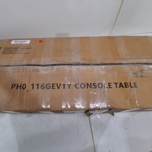 GARVEE WOOD CONSOLE ENTRYWAY TABLE WITH GLASS DRAWERS - 43.3" X 11.8" X 31.4" - LIGHT BROWN (MODEL: PHO_116GEVTY) image 8
