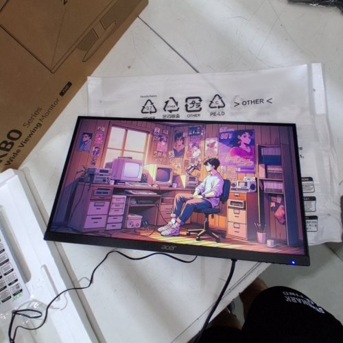 ACER FULL HD ZERO-FRAME MONITOR - 21.5" - 100HZ - BLACK (MODEL: KB220Q) image 2