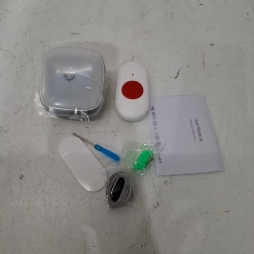 WIRELESS FALL ALERT PANIC BUTTON CAREGIVER PAGER - UP TO 500FT - WHITE image 3