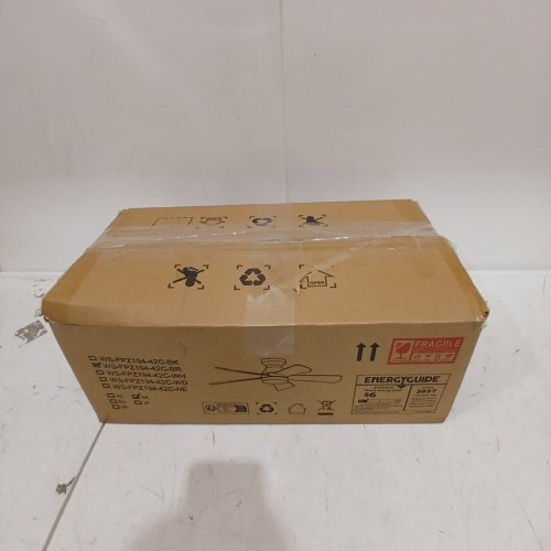 DEPULEY 5-BLADE REMOTE CONTROL CEILING FAN ROOM LIGHT - 42" - BROWN (MODEL: WS-FPZ194-42C-BK) image 6