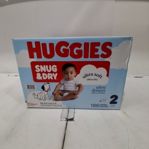 186PK HUGGIES SNUG & DRY DIAPERS - SIZE 2 image 2