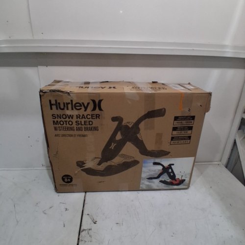 HURLEY XTREME PRO RACER RIDE ON SNOW SLED FOR KIDS- BLACK AND RED (MODEL:190008BGMDT) image 5