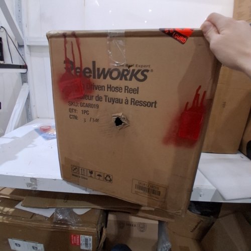 REELWORKS 3/8" SPRING DRIVEN HOSE REEL - 50FT - BLACK image 7