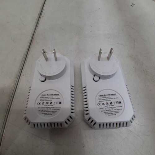 2PK CARBON MONOXIDE DETECTOR PLUG-IN WALL WITH LCD DISPLAY - BLACK/WHITE (MODEL: MY-S18) image 5
