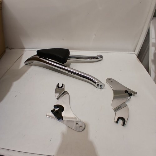HDBUBALLUS DETACHABLE REAR PASSENGER SISSY BAR BACKREST FIT SEVERAL HARLEY-DAVIDSON MODELS - SILVER/BLACK (MODEL: ‎CB011202) image 2