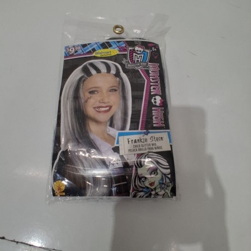GIRL'S MONSTER HIGH FRANKIE STEIN LONG WIG - BLACK AND WHITE (MODEL: WM35912) image 5