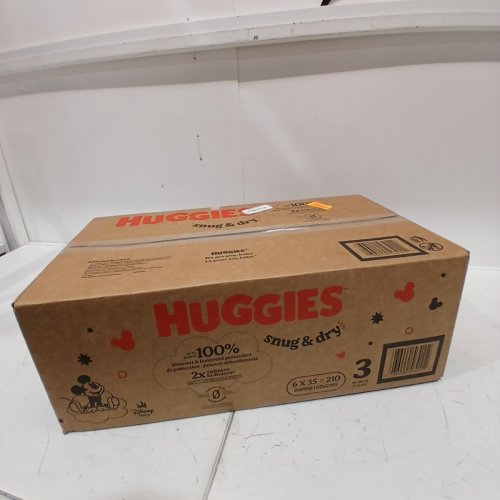 210PK HUGGIES SNUG AND DRY DIAPERS - SIZE 3 - WHITE image 2