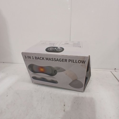 HUIEO 3-IN-1 TRIPLE FUSION BACK/NECK MASSAGER PILLOW WITH HEAT, VIBRATION & STRETCH - DARK GRAY image 4