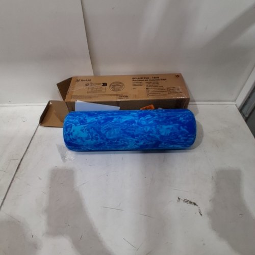YES4ALL HIGH-DENSITY EVA FOAM EXERCISE ROLLER - 18" - OCEAN MARBLE image 2