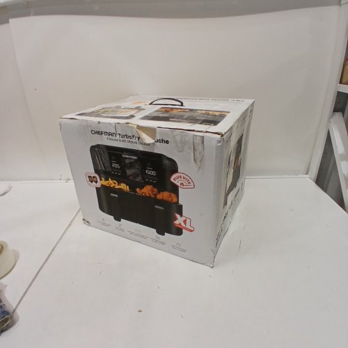 CHEFMAN TURBOFRY TOUCH SCREEN DUAL BASKET AIR FRYER - 9QT. TOTAL CAPACITY - BLACK (MODEL: RJ38-SQPF-45TDB) image 6