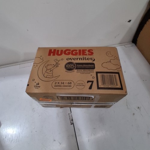 60PK HUGGIES DISNEY BABY OVERNITES DIAPERS - SIZE 7 - WINNIE THE POOH (MODEL: 54923) image 4