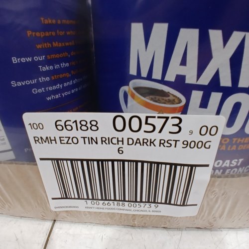 6PK MAXWELL COFFEE CANISTER - 864G EACH - DARK ROAST image 3