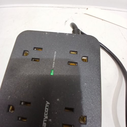 HARYCOTY POWER STRIP WITH USB C AND POWER SURGE PROTECTION - 8FT - BLACK image 2