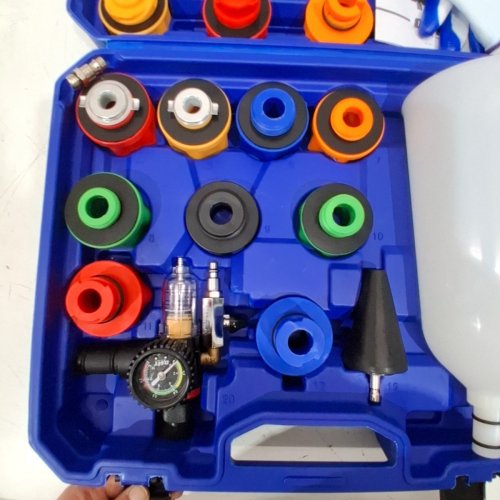 23PC OMT MOTOR TECH OIL FUNNEL SET - 2.1L - BLUE image 3