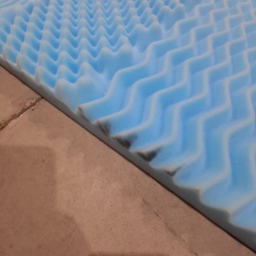 BEDSTORY 7-ZONE MEMORY FOAM MATTRESS TOPPER, GEL INFUSED COOLING MATTRESS PAD, 2" TWIN XL - BLUE image 3