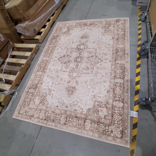 PURECOZY VINTAGE LIVING ROOM AREA RUG - 5FT X 7FT - TAUPE image 3