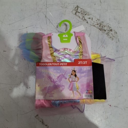 2PC GIRL'S PALAMON RAINBOW UNICORN COSTUME - 2T - MULTICOLOURED image 2