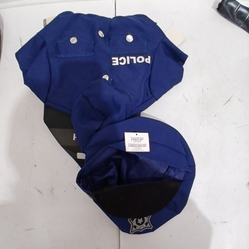 2PC POLICE CAR RIDE-ALONG COSTUME SET - 3T-4T - BLUE / BLACK (STYLE:WM28064683-525) image 2