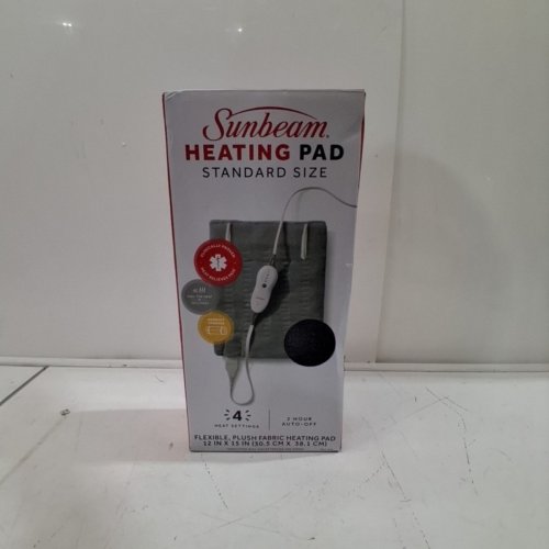 SUNBEAM PREMIUM HEATING PAD - STANDARD (12" X 15") - GREY (MODEL: 937-825) image 4