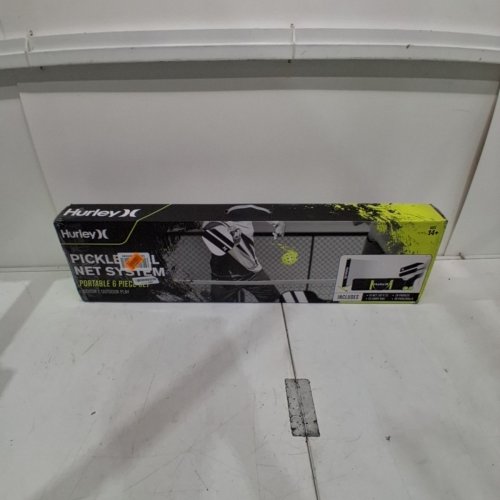 HURLEY PICKLEBALL NET SYSTEM WITH 2 PADDLES, 2 BALLS AND CARRY BAG - 3FT X 10FT - BLACK/YELLOW (MODEL: 165404A) image 5
