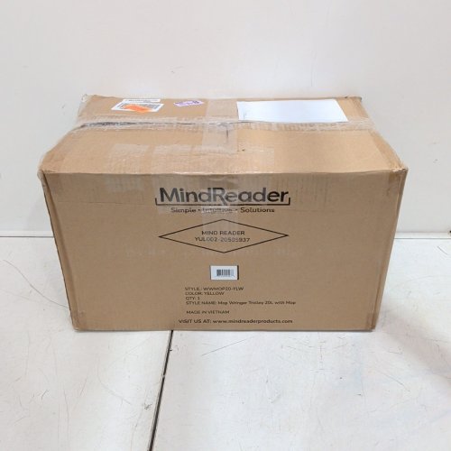 MIND READER MOP WRINGER TROLLEY WITH MOP - 20L - YELLOW (STYLE: WWMOP20-YLW) image 4