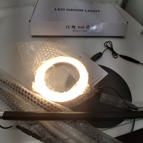 BAMWORLD FREESTANDING RING LED FULL SPECTRUM GROW LIGHT - BLACK image 2