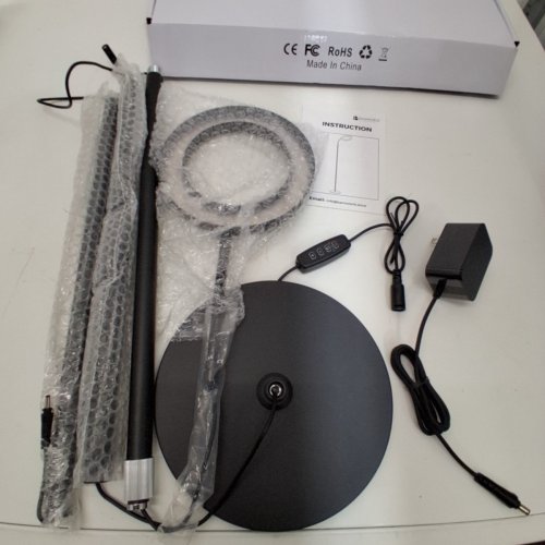 BAMWORLD FREESTANDING RING LED FULL SPECTRUM GROW LIGHT - BLACK image 3