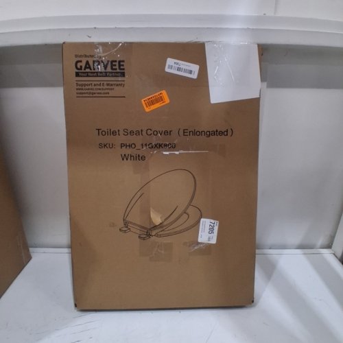 GARVEE ELONGATED TOILET SEAT COVER/LID - 18" - WHITE image 3