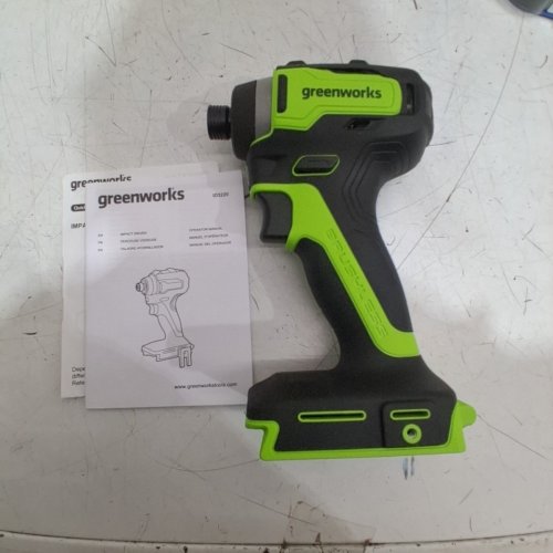 GREENWORKS CORDLESS IMPACT DRIVER *TOOL ONLY*- GREEN / BLACK (MODEL: IS24L00) image 4