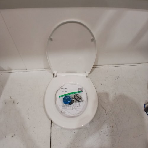 GARVEE ROUND TOILET SEAT WITH SOFT CLOSE - 14.5" X 16" - WHITE - (MODEL: PHO-16EX3QUX) image 3