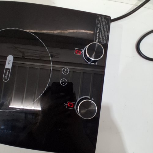 NAFEWIN ELECTRIC PORTABLE DOUBLE INDUCTION COOKTOP WITH 2 BURNERS AND LED TOUCH DISPLAY - 2100W - BLACK (MODEL: DT2W-1) image 2