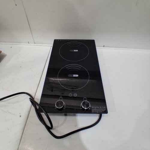 NAFEWIN ELECTRIC PORTABLE DOUBLE INDUCTION COOKTOP WITH 2 BURNERS AND LED TOUCH DISPLAY - 2100W - BLACK (MODEL: DT2W-1) image 3