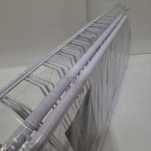 MAINSTAYS 4-TIER METAL SHOE RACK - HOLDS UP TO 12 PAIRS - WHITE (MODEL: EH-WSCA-015) image 4