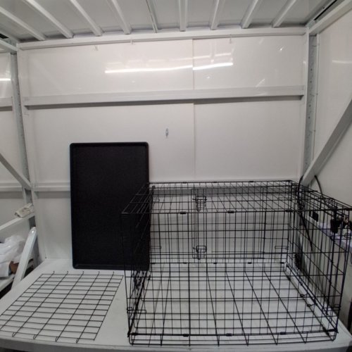 MIDWEST ICRATE HOME FOR PETS DOUBLE DOOR FOLDING DOG CRATE FOR LARGE BREEDS -SIZE LARGE 36.5" X 23.04" X 24.93" - BLACK (MODEL: 1536DD) image 2